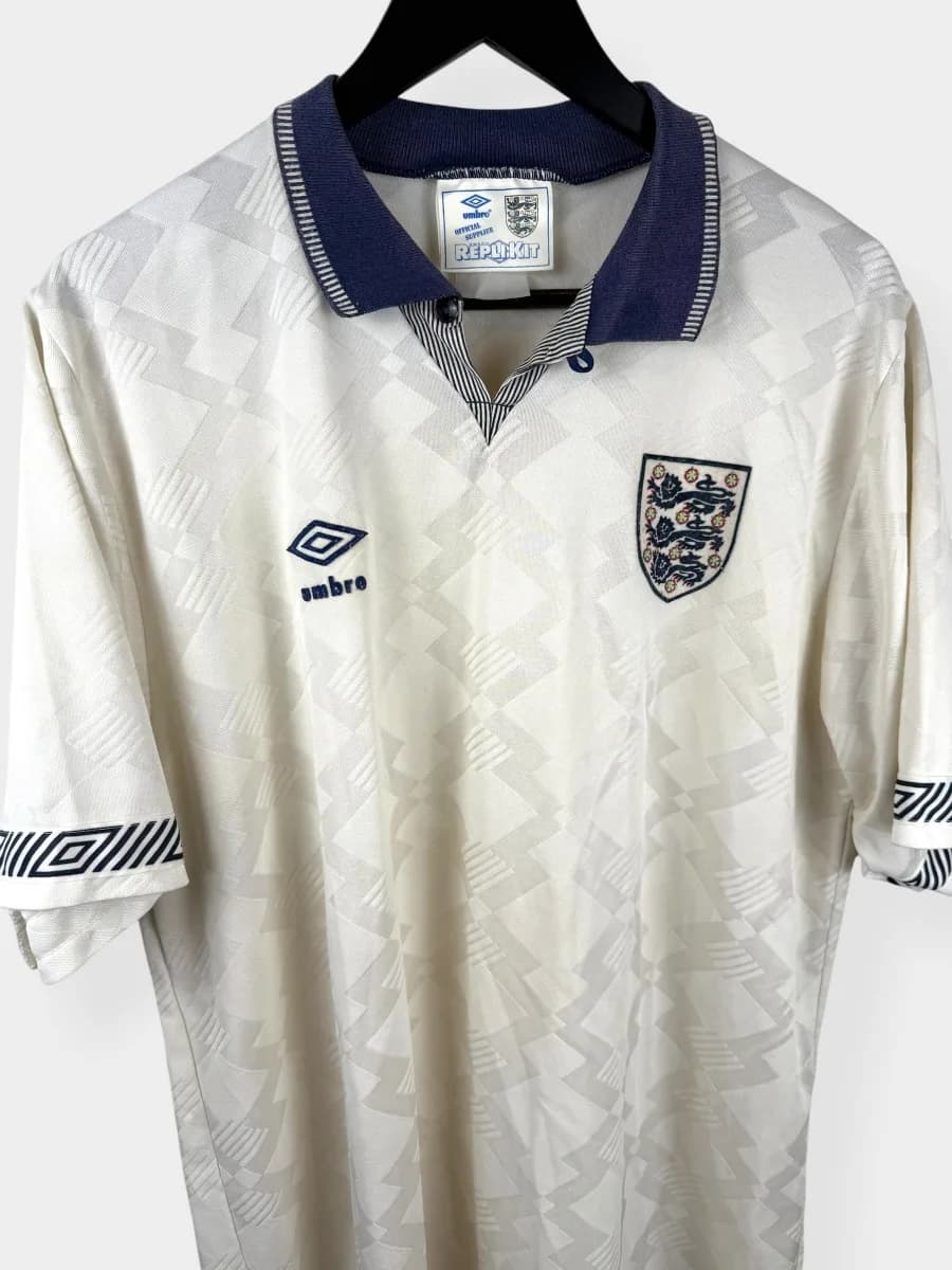 1990/92 England Home shirt - view 3 of 5