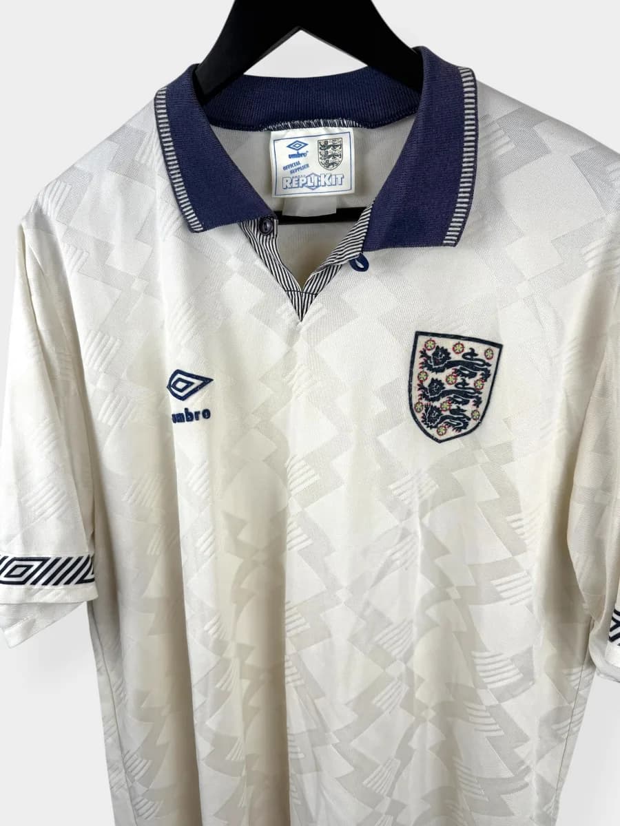 1990/92 England Home shirt - view 4 of 5