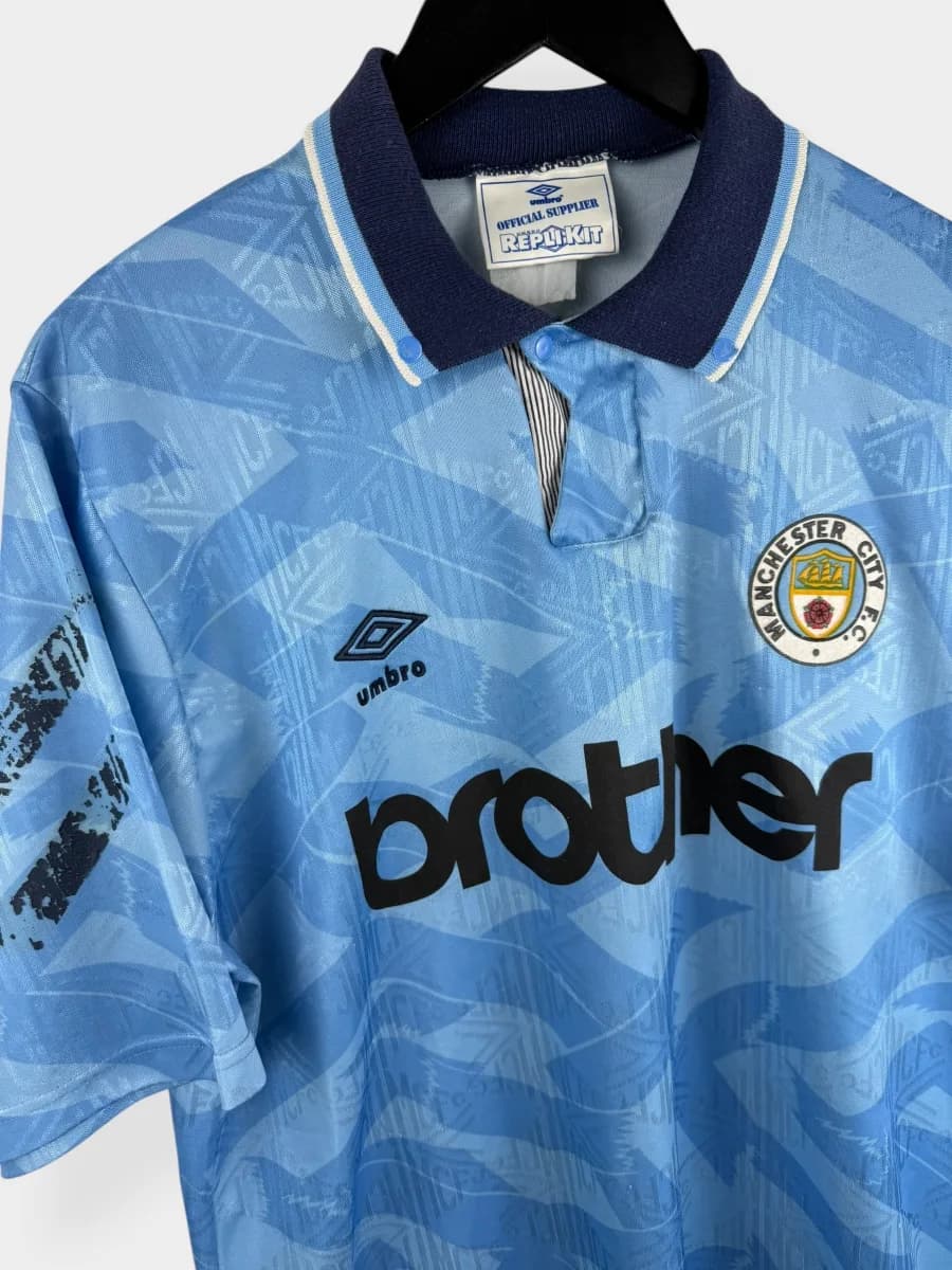 1991/93 Manchester City Home shirt - view 3 of 4