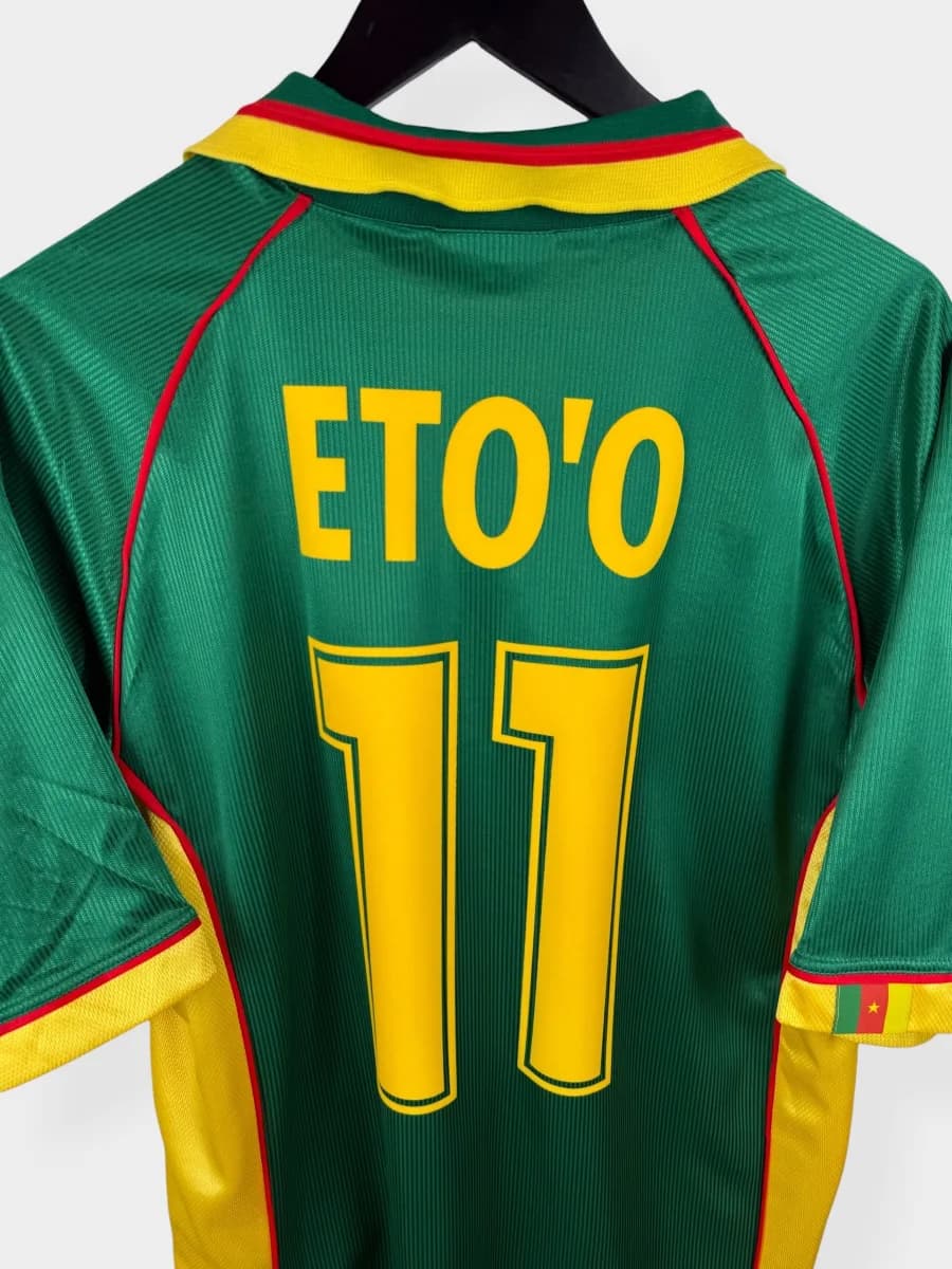 1998 Cameroon Home Eto'O #11 shirt - view 3 of 4