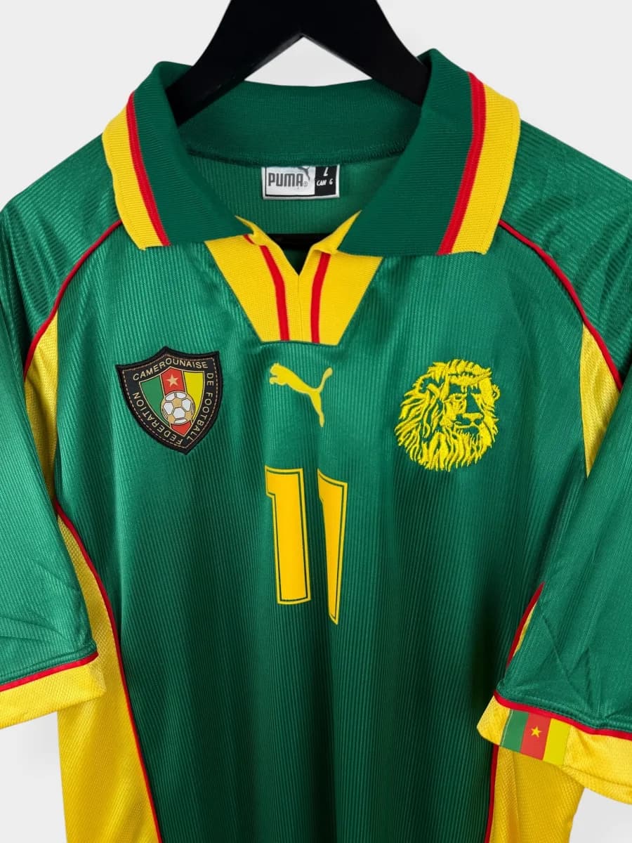 1998 Cameroon Home Eto'O #11 shirt - view 4 of 4