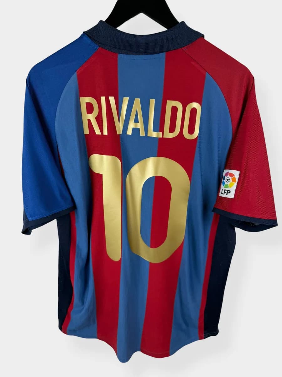 2001/02 Barcelona Home Rivaldo #10 shirt - view 1 of 4