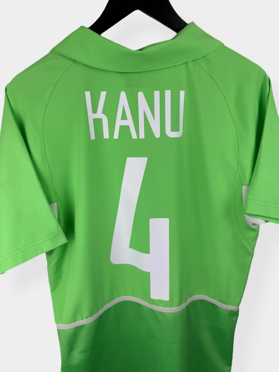 2002/04 Nigeria Home Kanu #4 shirt - view 3 of 4