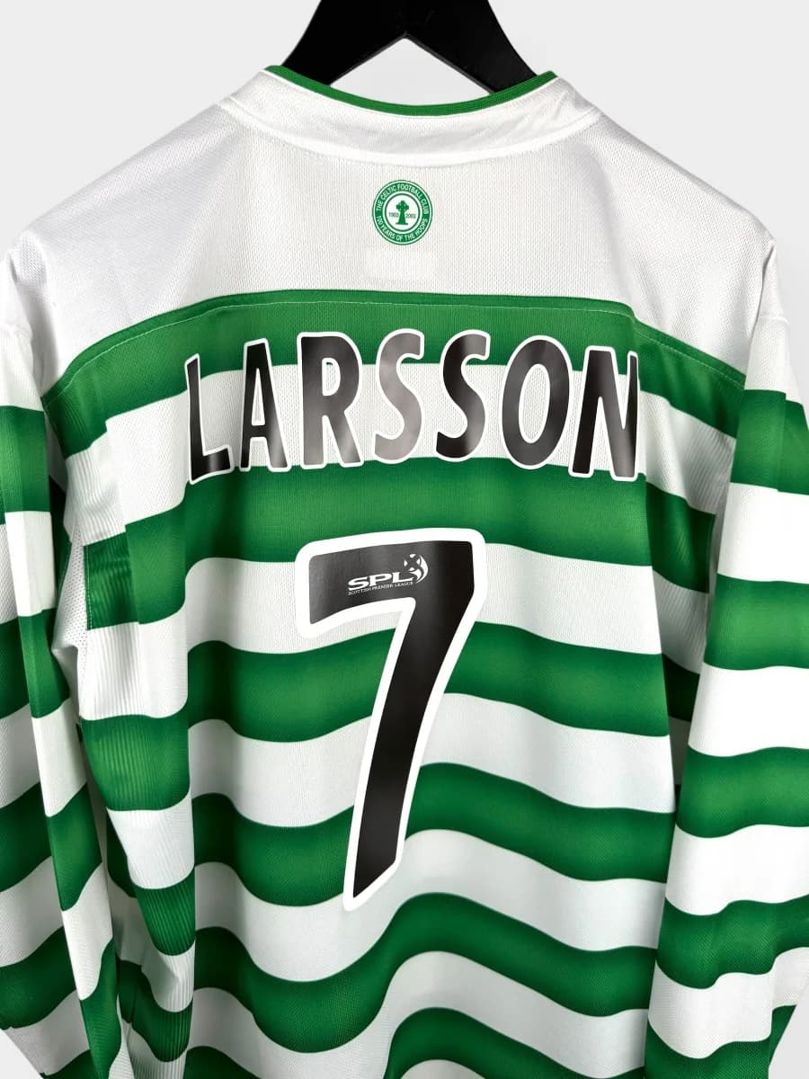 2003/04 Celtic Home Larsson #7 long-sleeve shirt - view 3 of 4