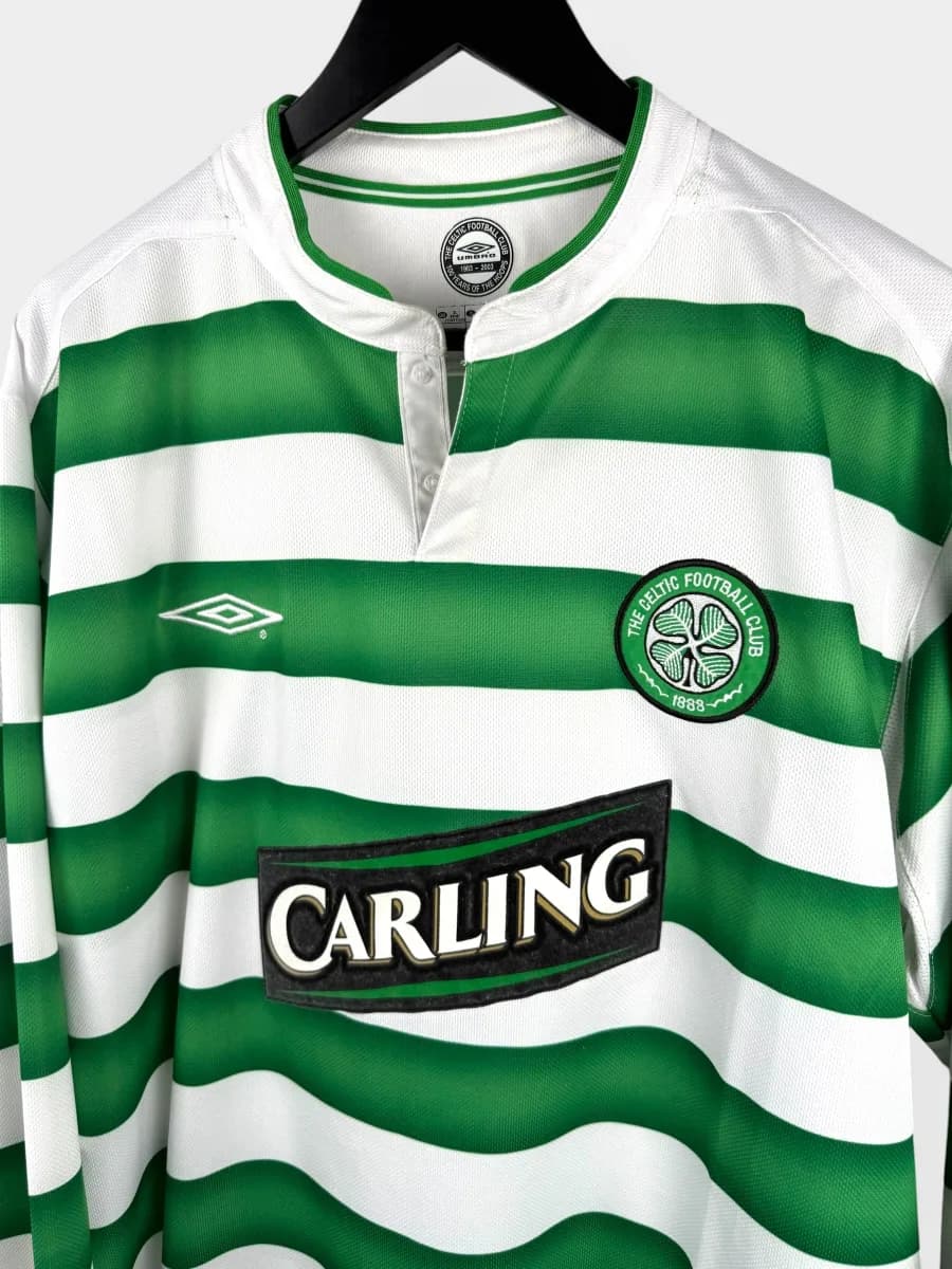 2003/04 Celtic Home Larsson #7 long-sleeve shirt - view 4 of 4