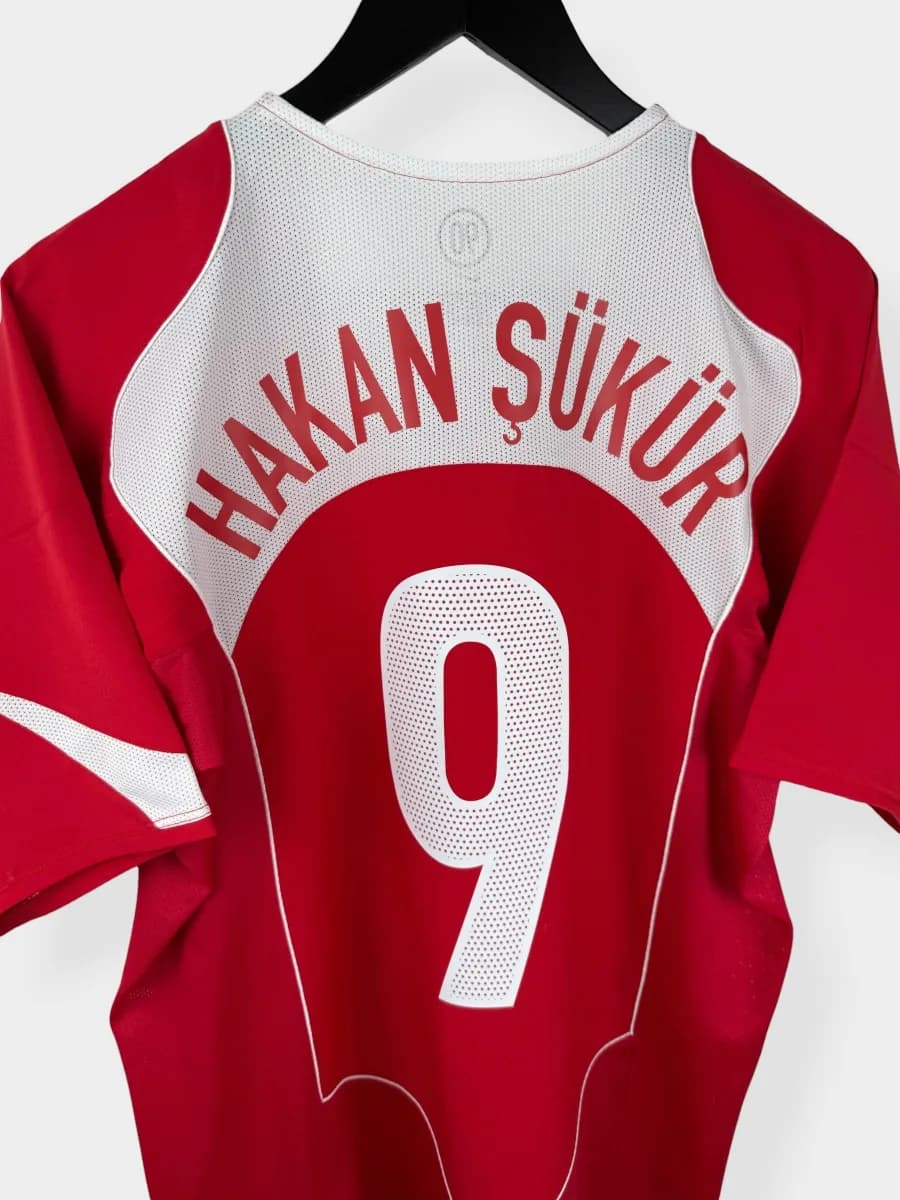 2004/06 Turkey Home Hakan Sukur #9 shirt - view 3 of 4