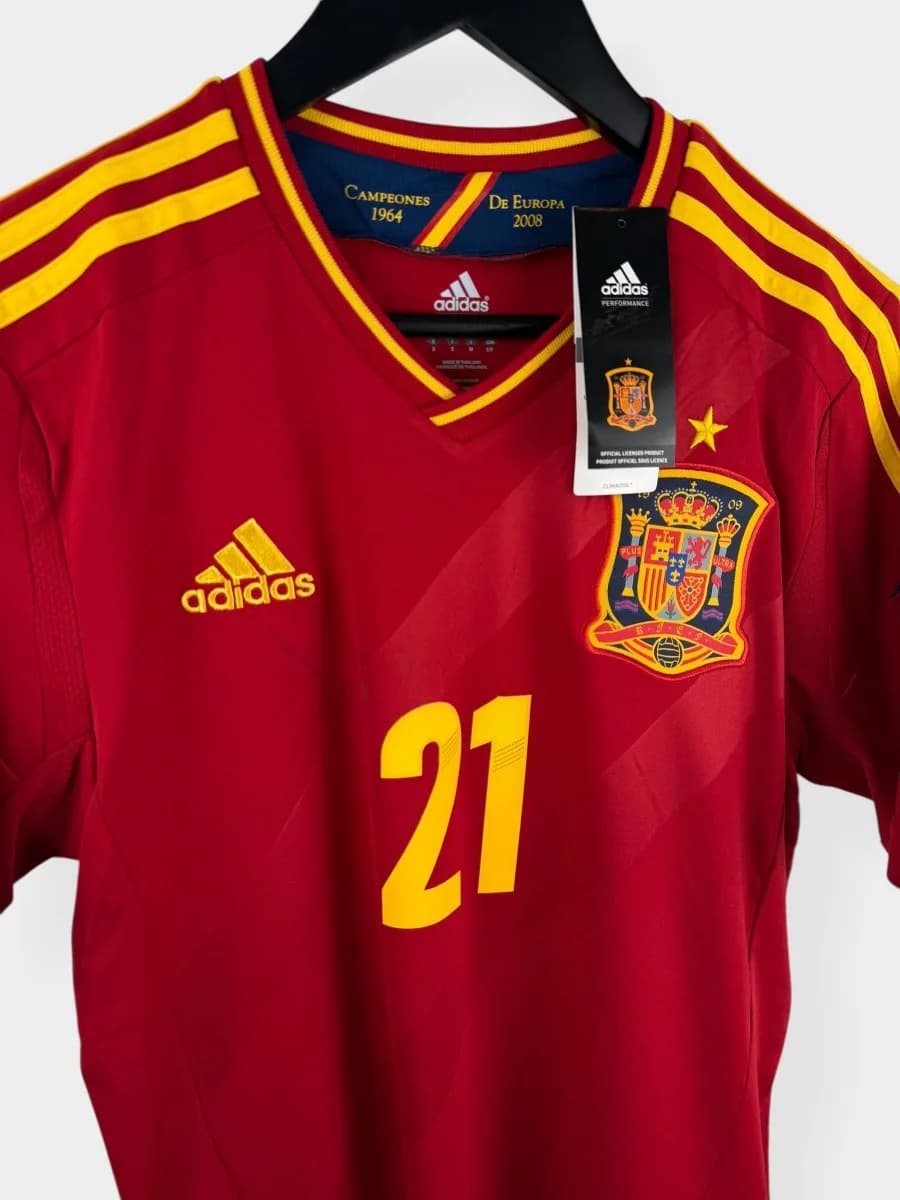 2011/12 Spain Home Silva #21 shirt - view 4 of 5