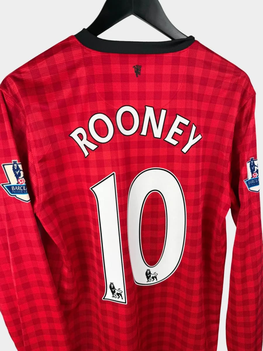 2012/13 Manchester United Home Rooney #10 long-sleeve shirt - view 3 of 4