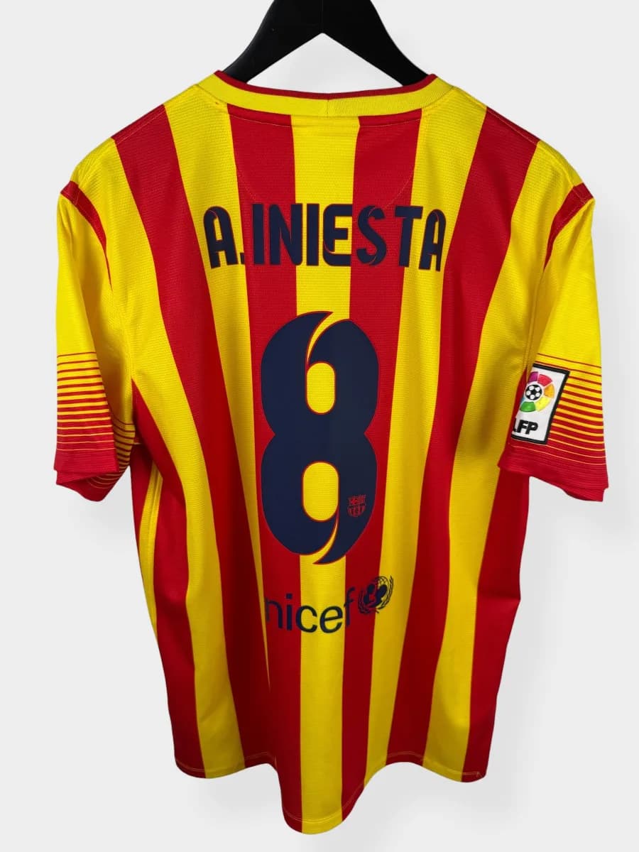 2013/14 Barcelona Away Iniesta #8 shirt - view 1 of 5