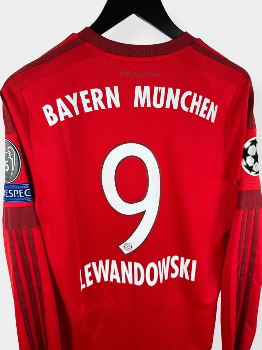 2015/16 Bayern Munich Home Lewandowski #9 long-sleeve shirt - view 3 of 4
