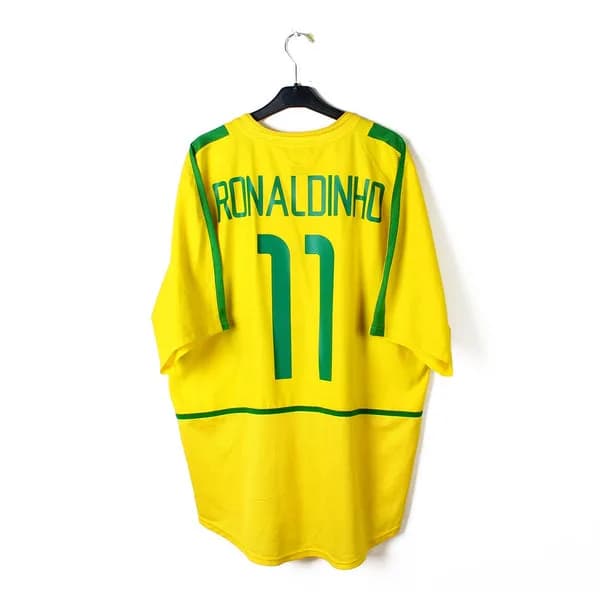 2002/04 Brazil Home Ronaldinho #11 shirt
