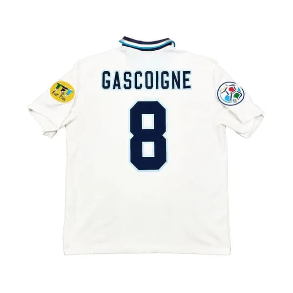 1995/97 England Home shirt – Gascoigne #8