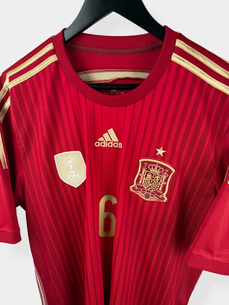 2014/15 Spain Home Iniesta #6 shirt - view 4 of 5