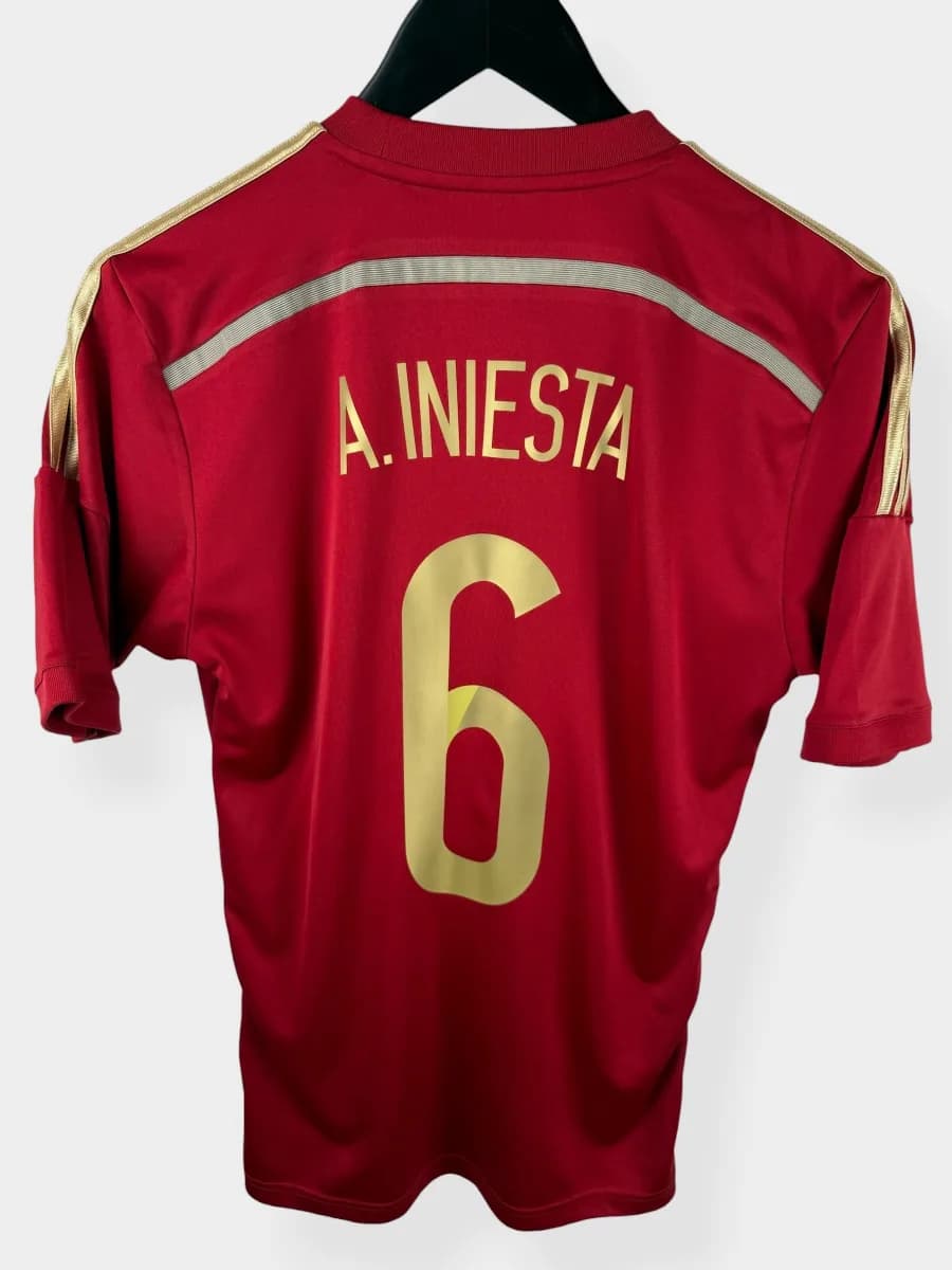 2014/15 Spain Home Iniesta #6 shirt - view 5 of 5