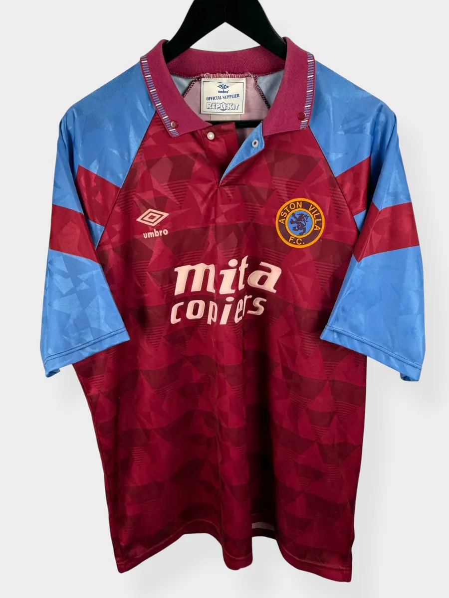 1990-92 ASTON VILLA HOME SHIRT XL