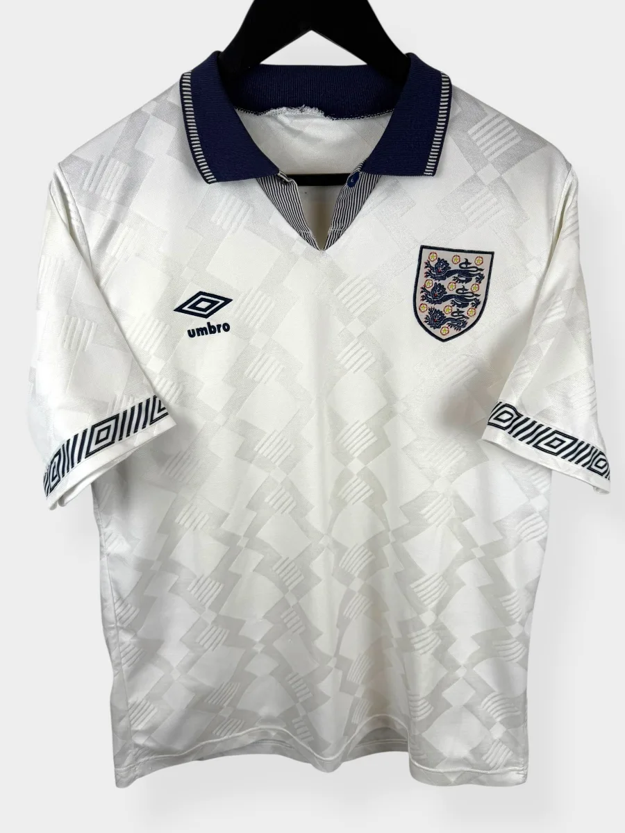 1990-92 ENGLAND HOME SHIRT M