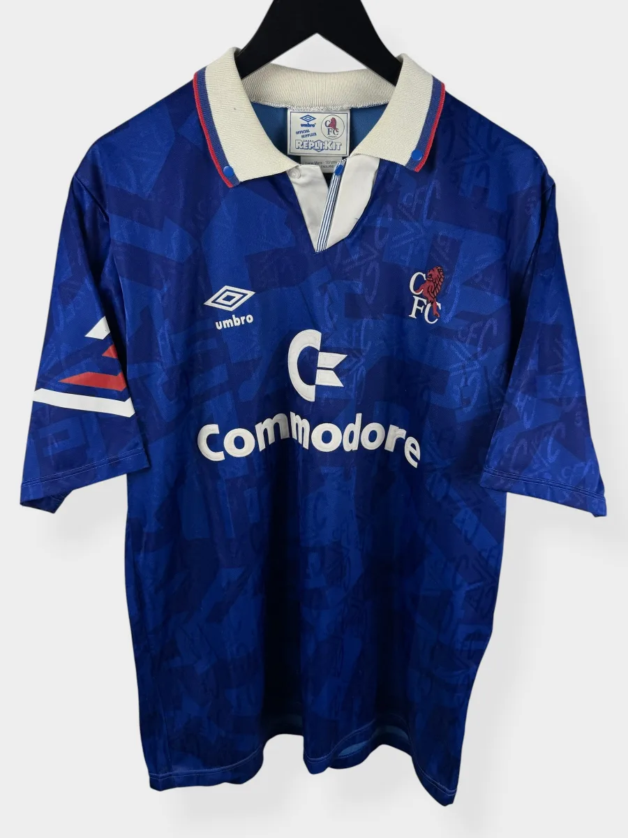1991-93 CHELSEA HOME SHIRT L