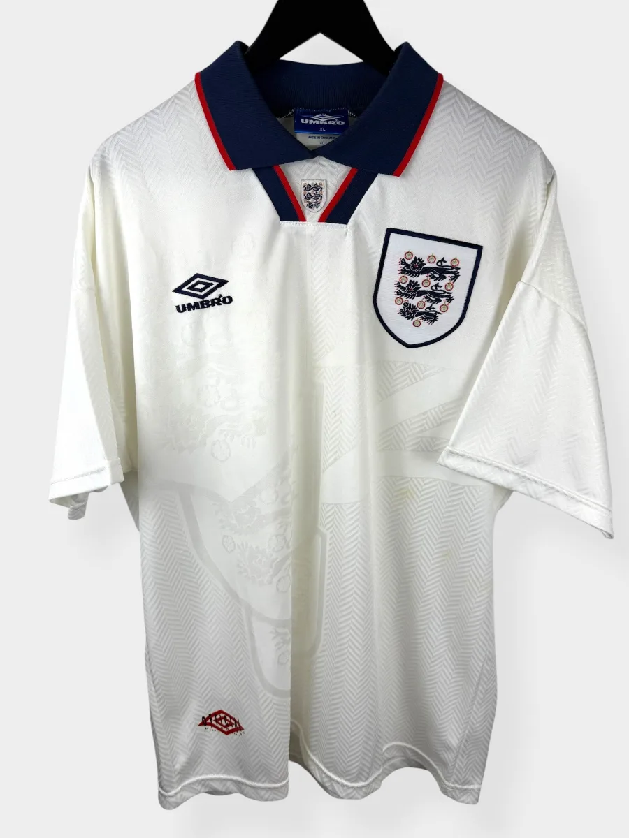 1993-95 ENGLAND HOME SHIRT XL