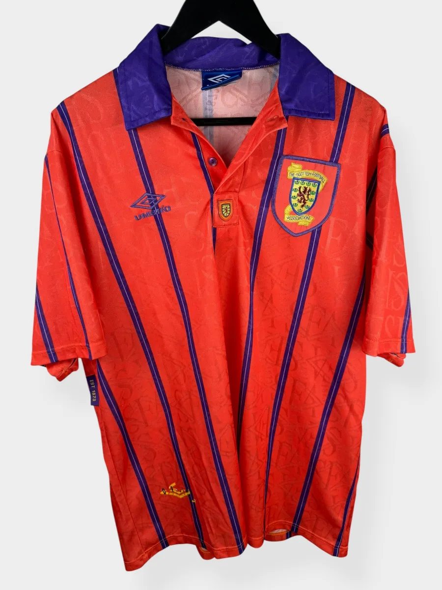 1993-95 SCOTLAND AWAY SHIRT XL