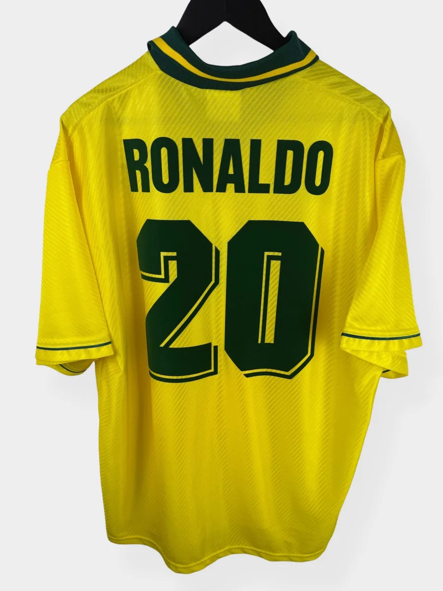 1994-95 BRAZIL HOME SHIRT RONALDO #20 XXL