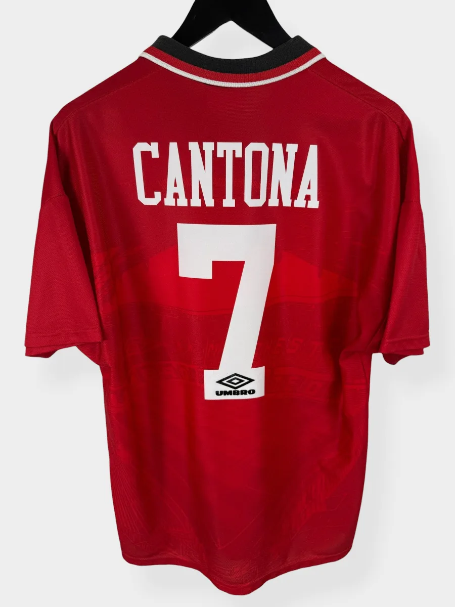 1994-96 MANCHESTER UNITED HOME SHIRT CANTONA #7 L
