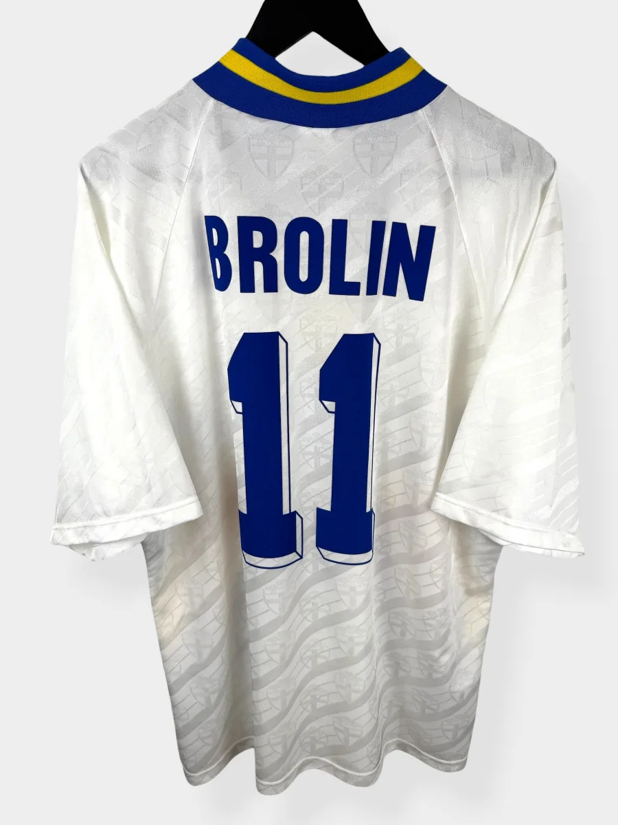 1994-96 SWEDEN AWAY SHIRT BROLIN #11 XL