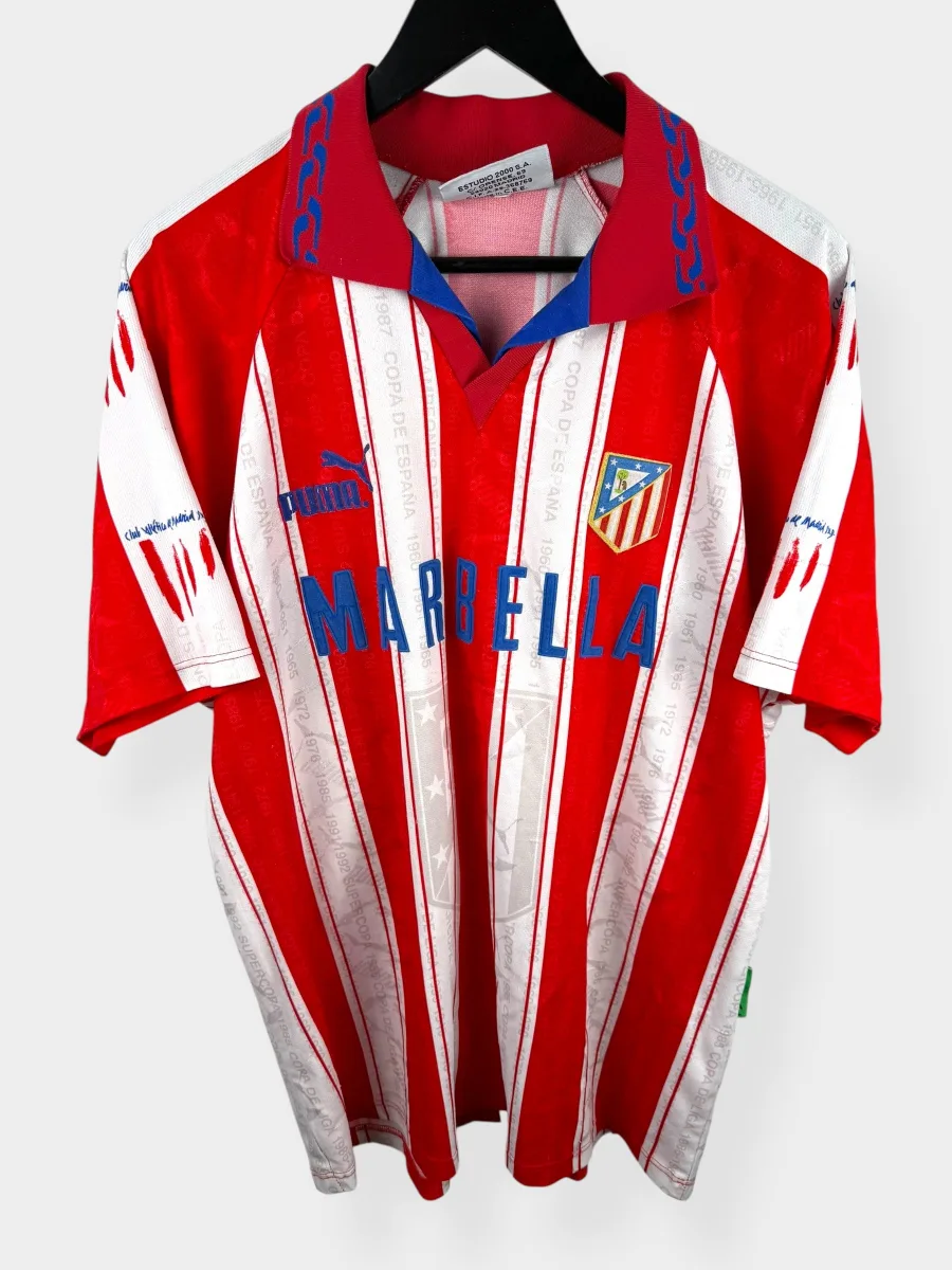 1995-96 ATLETICO MADRID HOME SHIRT XL