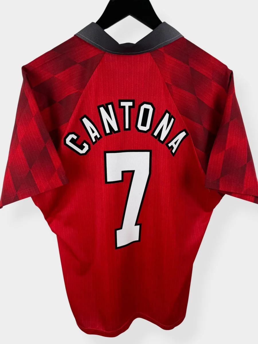 1996-97 MANCHESTER UNITED HOME SHIRT CANTONA #7 M