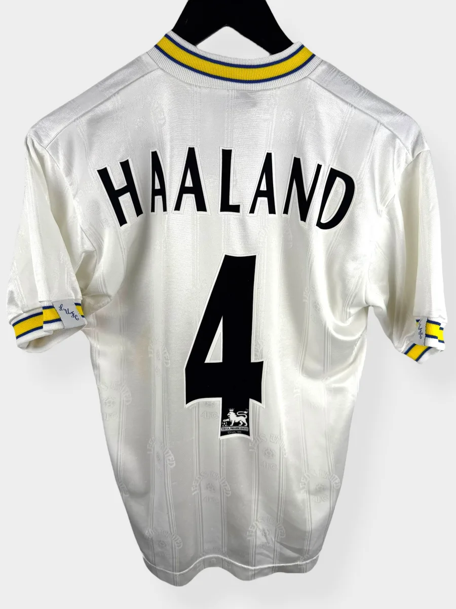 1996-98 LEEDS UNITED HOME SHIRT HAALAND #4 S
