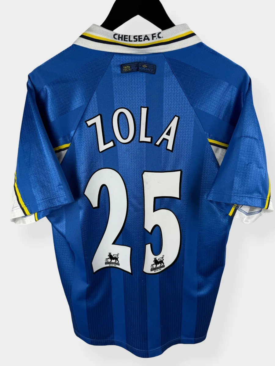 1997-99 CHELSEA HOME SHIRT ZOLA #25 M