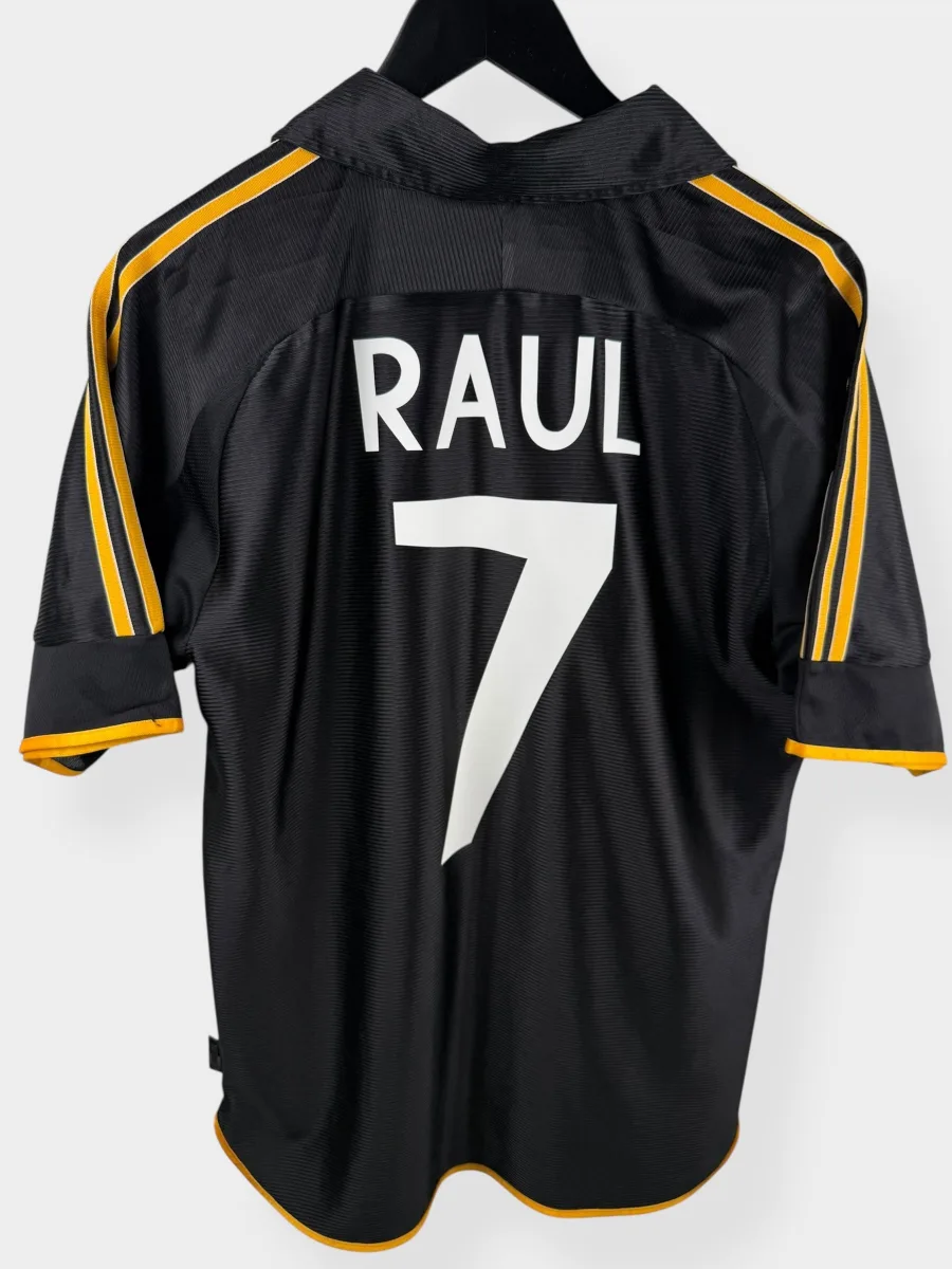 1999-00 REAL MADRID AWAY SHIRT RAUL #7 S