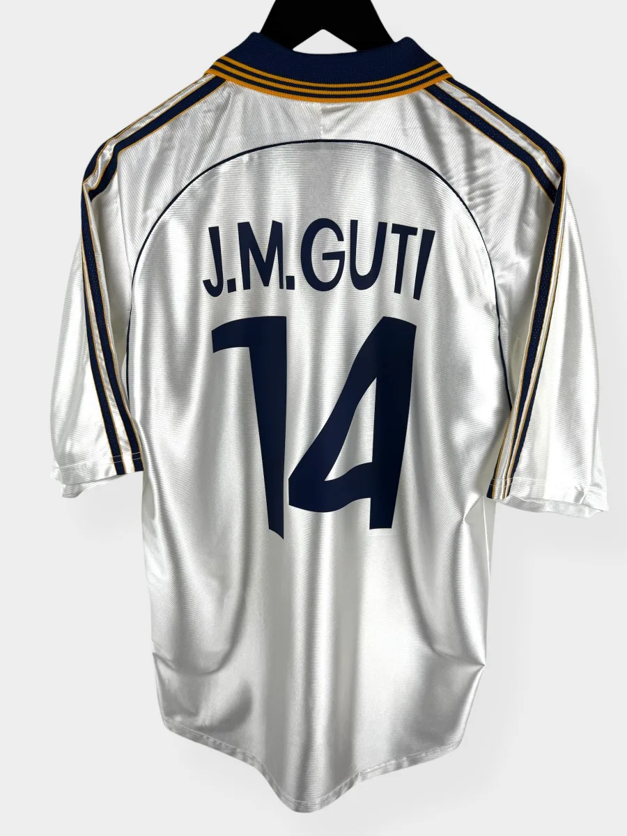 1999-00 REAL MADRID HOME SHIRT GUTI #14 M
