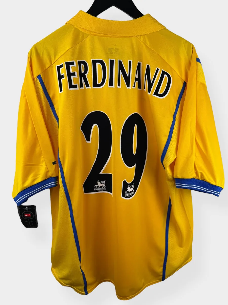 2000-02 LEEDS UNITED AWAY SHIRT FERDINAND #29 XL