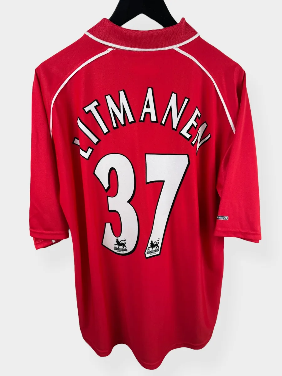 2000-02 LIVERPOOL HOME SHIRT LITMANEN #37 L