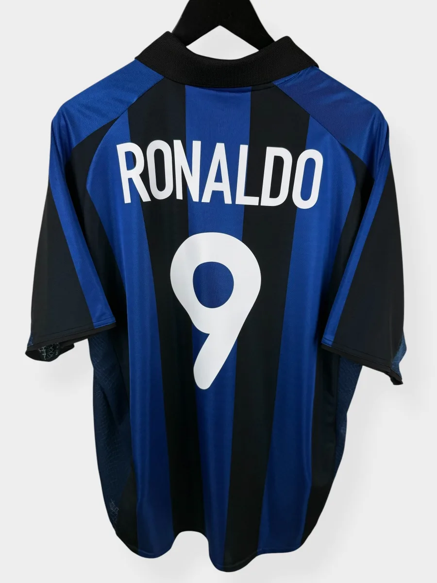2001-02 INTER MILAN HOME SHIRT RONALDO #9 XL