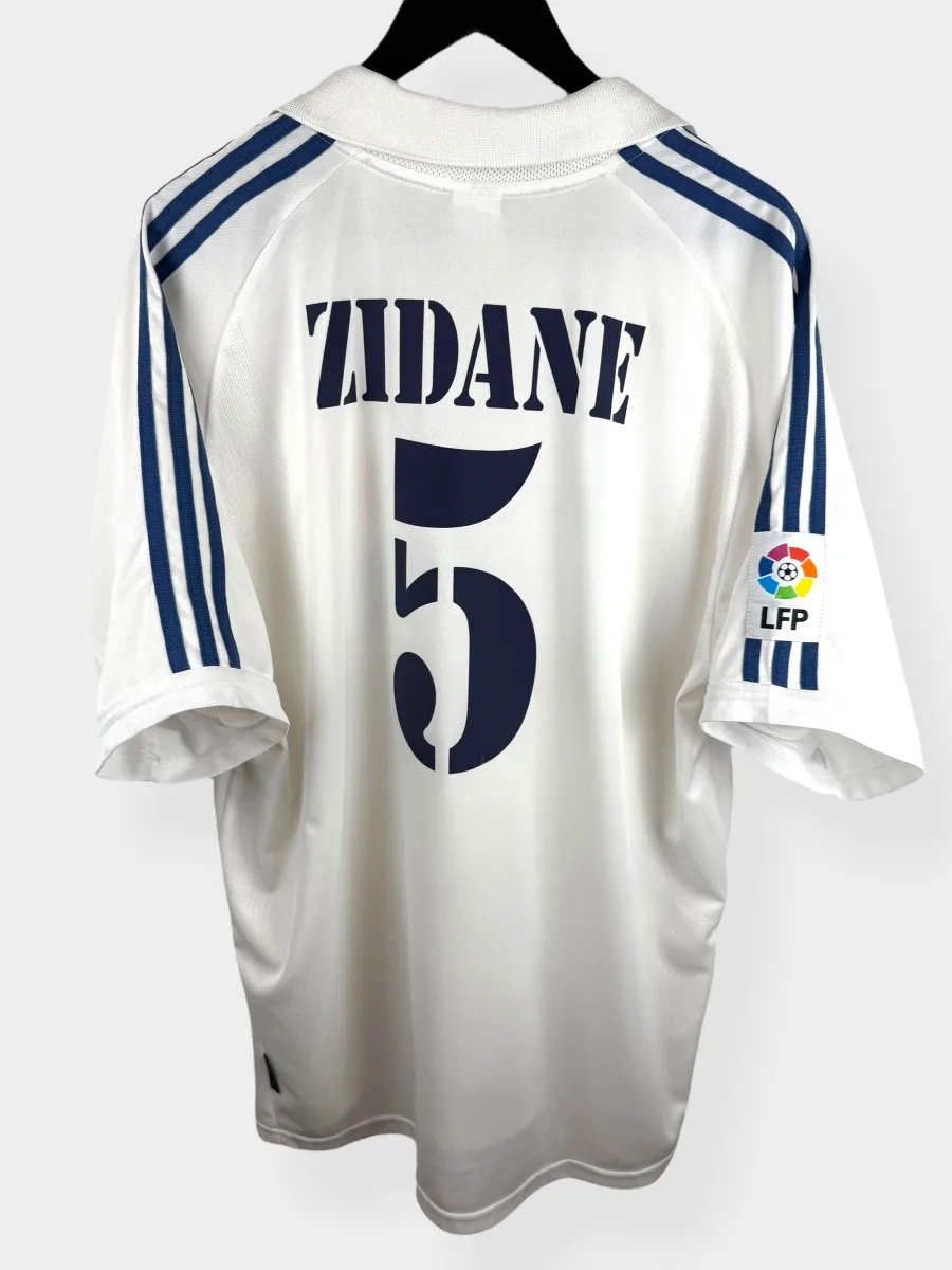 2001-02 REAL MADRID HOME SHIRT ZIDANE #5 XL
