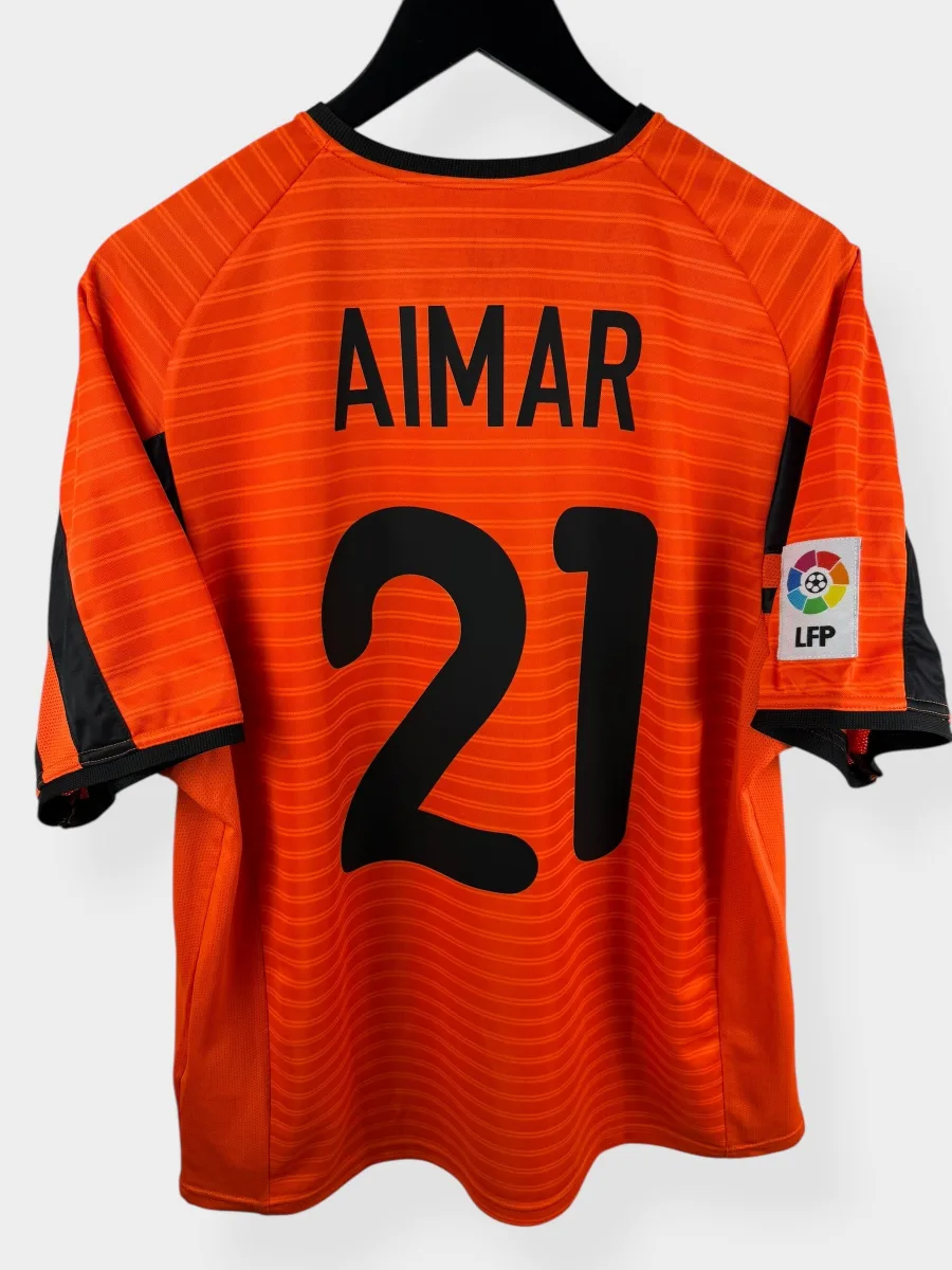 2001-02 VALENCIA AWAY SHIRT AIMAR #21 M
