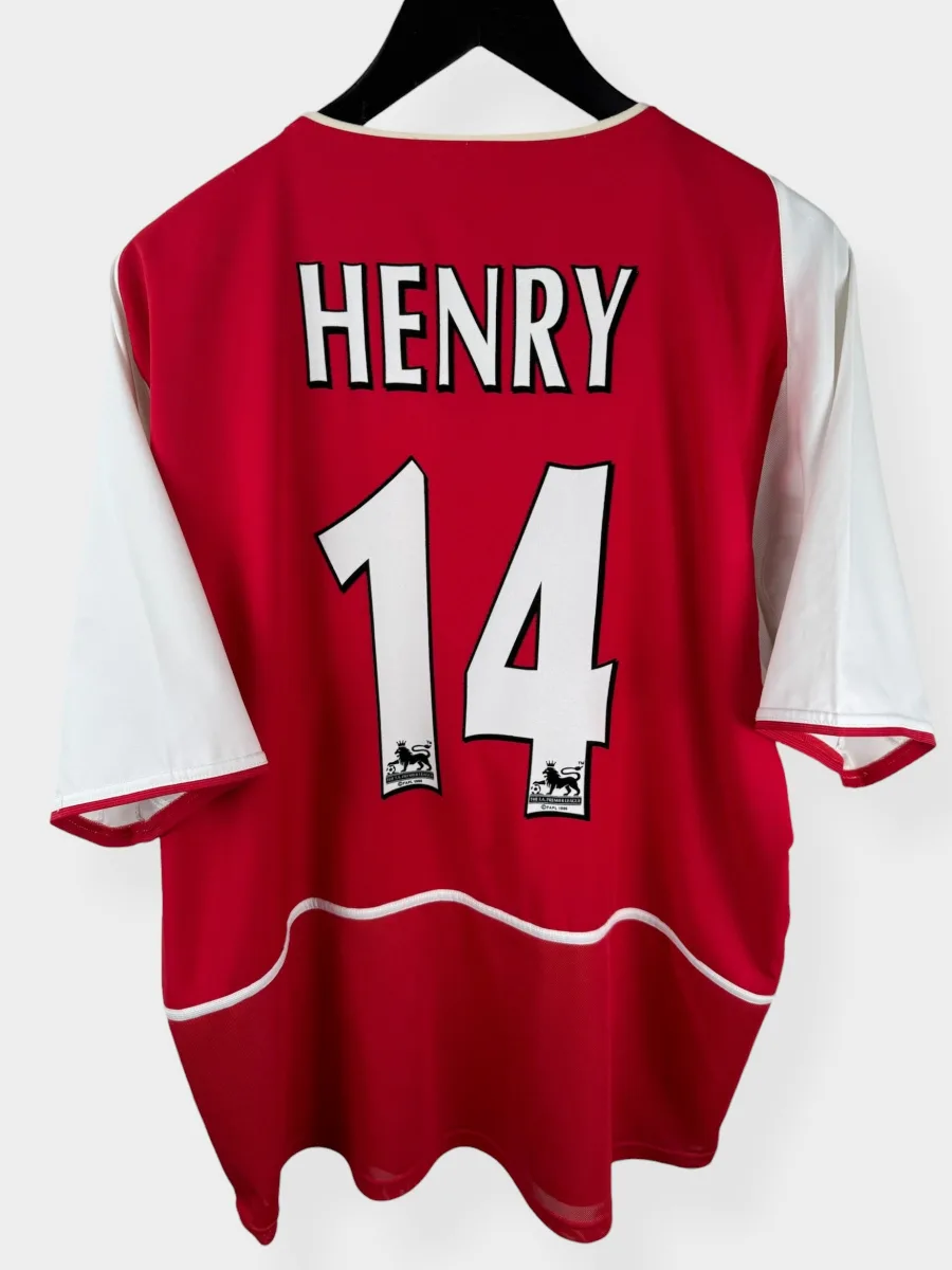 2002-04 ARSENAL HOME SHIRT HENRY #14 XL