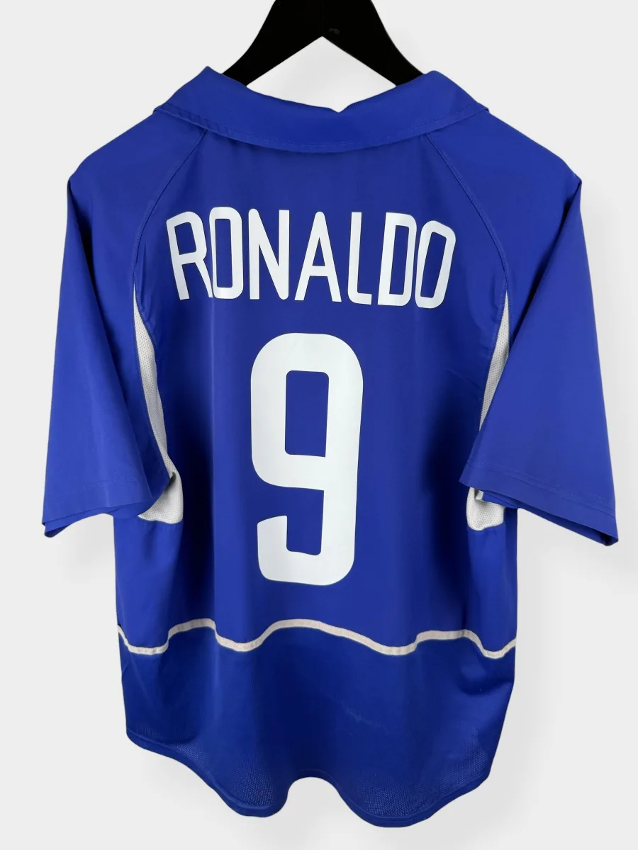 2002-04 BRAZIL AWAY SHIRT RONALDO #9 L
