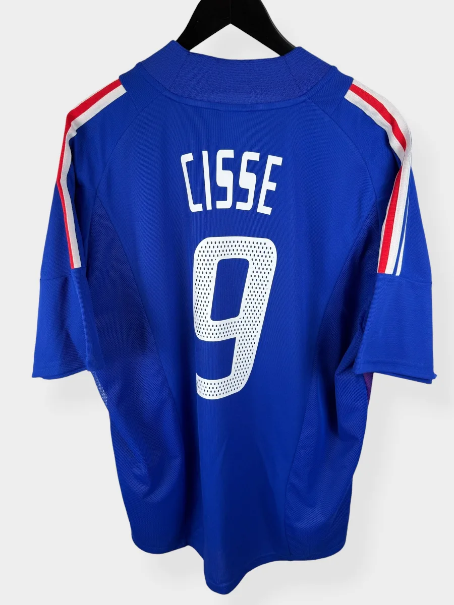 2002-04 FRANCE HOME SHIRT CISSE #9 XL