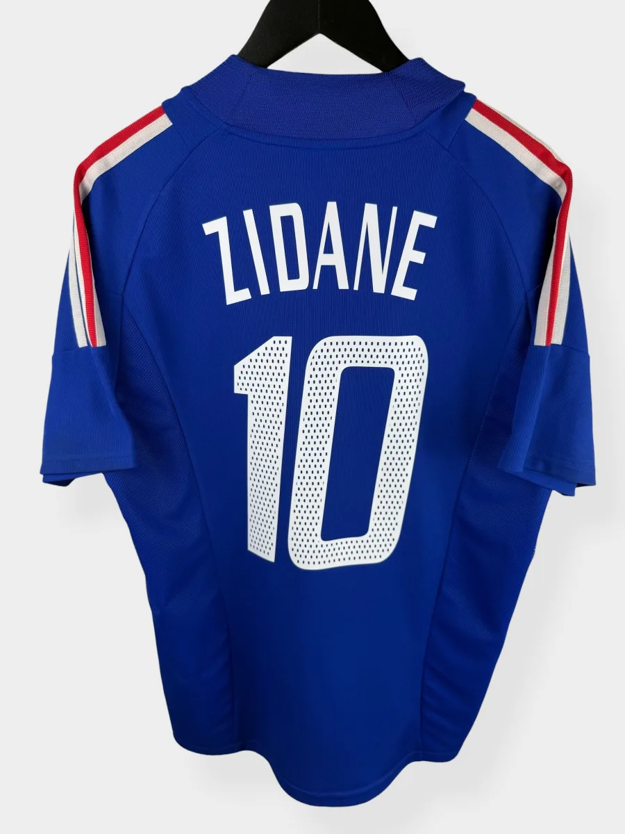 2002-04 FRANCE HOME SHIRT ZIDANE #10 M