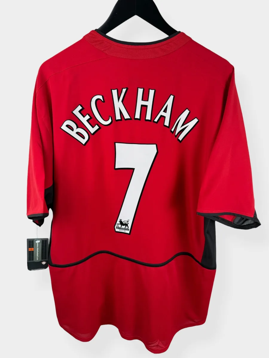 2002-04 MANCHESTER UNITED HOME SHIRT BECKHAM #7 XL