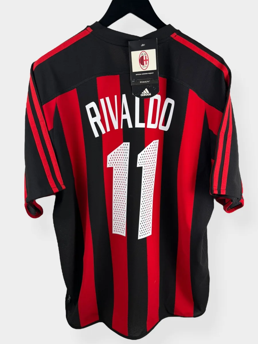 2003-04 AC MILAN HOME SHIRT RIVALDO #11 L