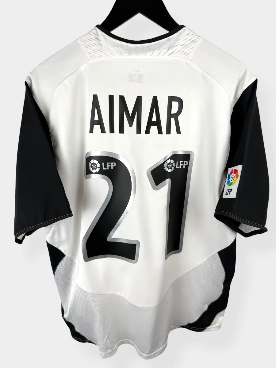 2003-04 VALENCIA HOME SHIRT AIMAR #21 M