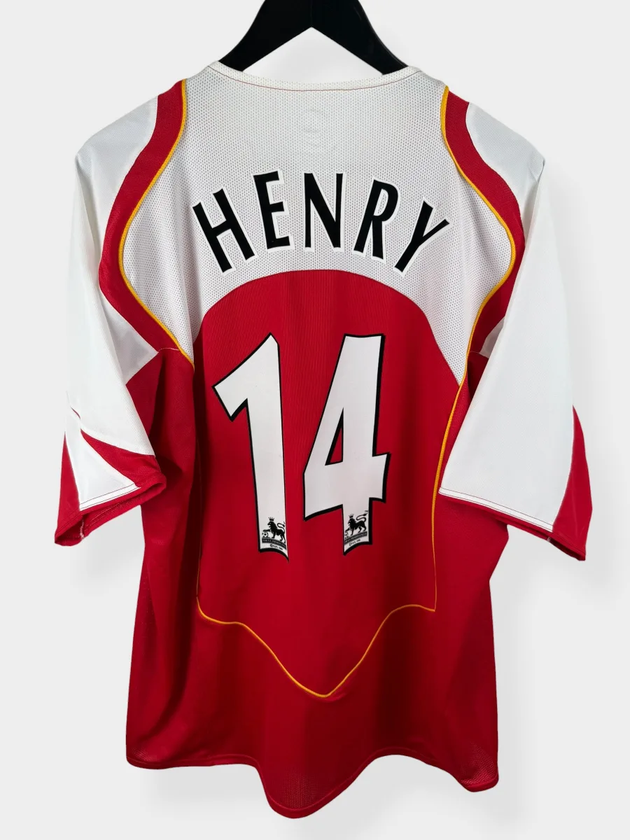 2004-05 ARSENAL HOME SHIRT HENRY #14 XL