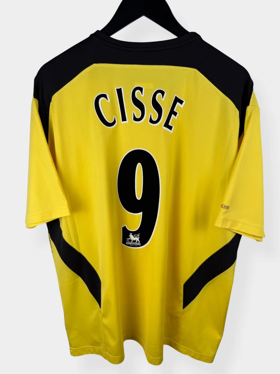 2004-05 LIVERPOOL AWAY SHIRT CISSE #9 XXL