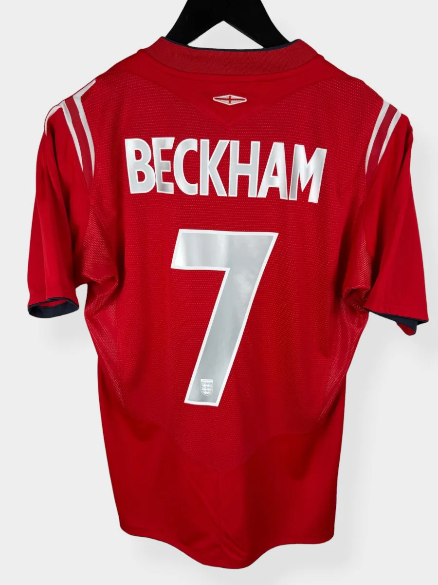 2004-06 ENGLAND AWAY SHIRT BECKHAM #7 S