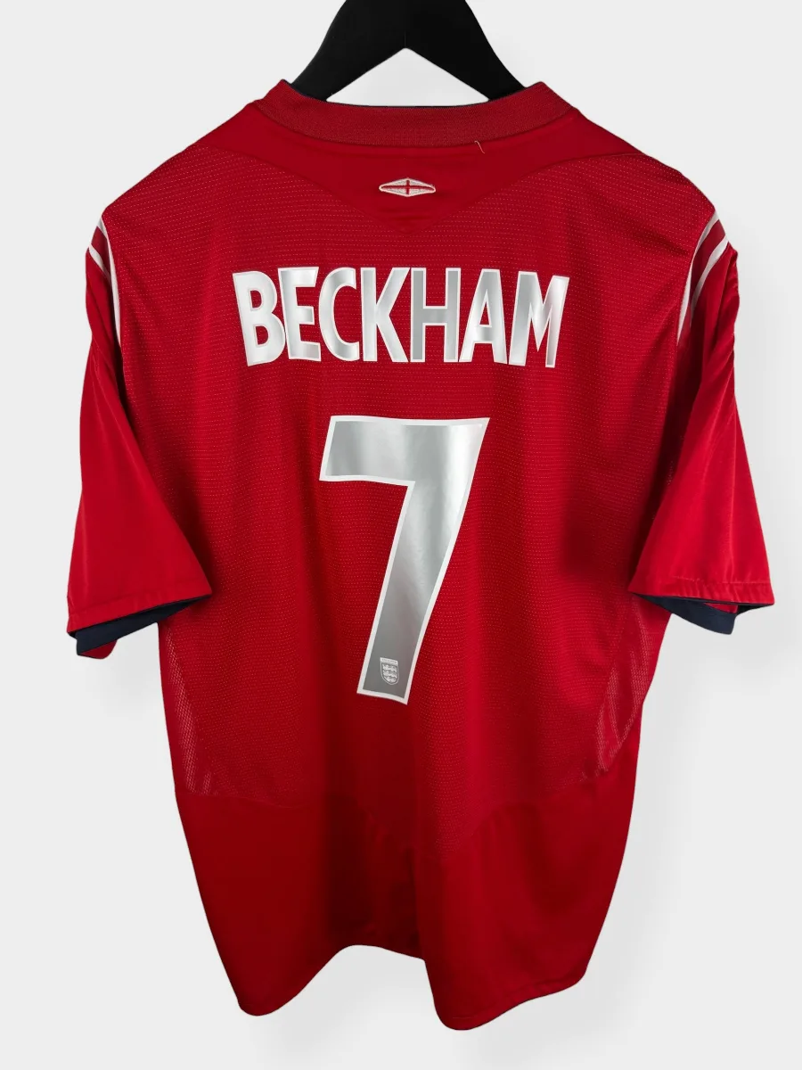 2004-06 ENGLAND AWAY SHIRT BECKHAM #7 XL