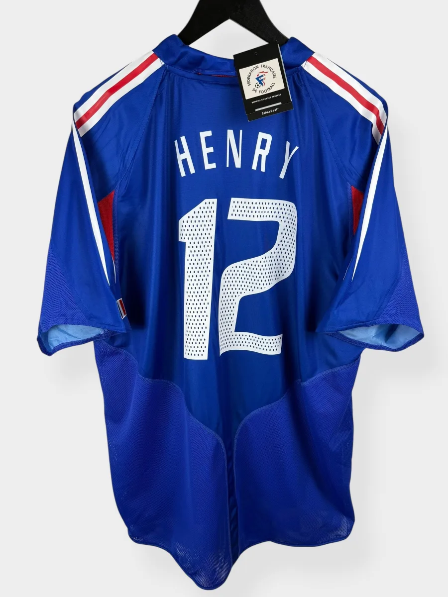 2004-06 FRANCE HOME SHIRT HENRY #12 XL