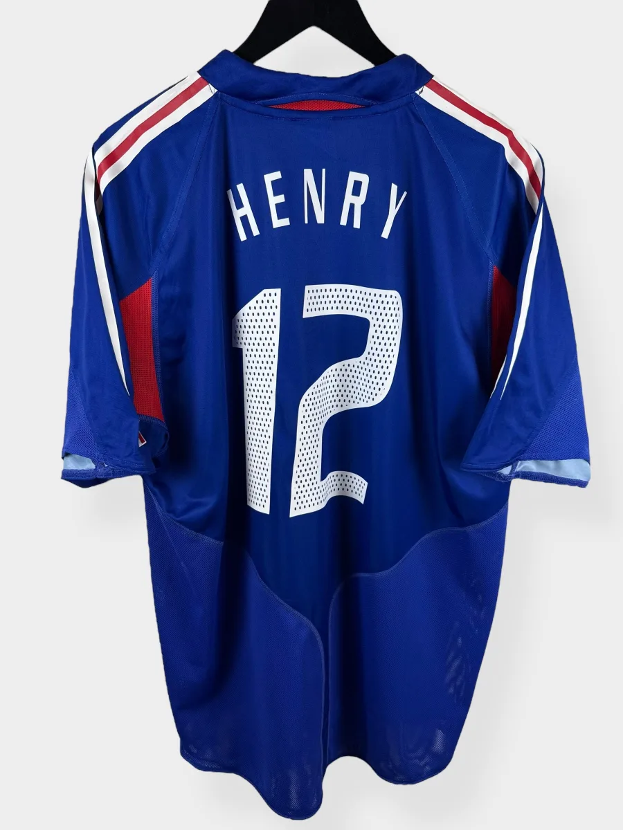 2004-06 FRANCE HOME SHIRT HENRY #12 XL
